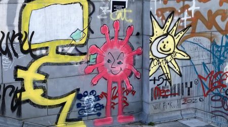 Corona-graffiti